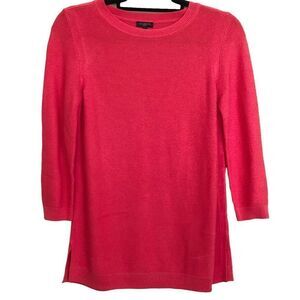 Talbots Sweater Womens Small Petite Coral Lightweight Soft Cotton Rayon
